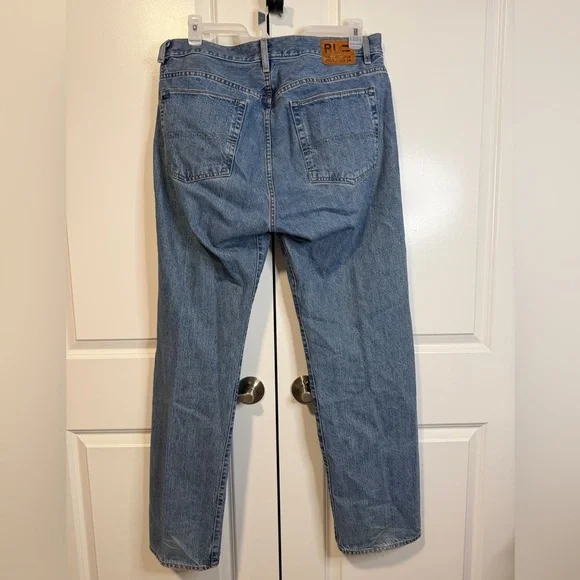 Polo Jeans Co Ralph Lauren men vintage straight leg blue denim jeans size 36x32.